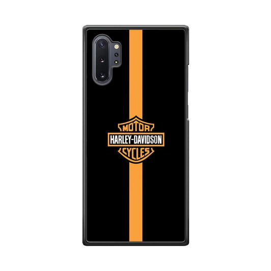 Harley Davidson Center Line Samsung Galaxy Note 10 Plus Case-Rubber Black (2D Case)-Oxvistore