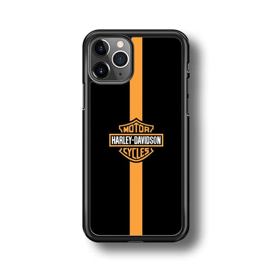 Harley Davidson Center Line iPhone 11 Pro Max Case-Rubber Black (2D Case)-Oxvistore