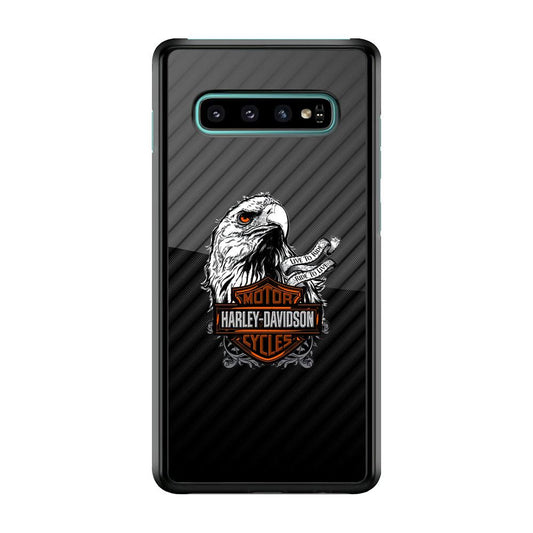 Harley Davidson Dashing Like an Eagle Samsung Galaxy S10 Case-Oxvistore