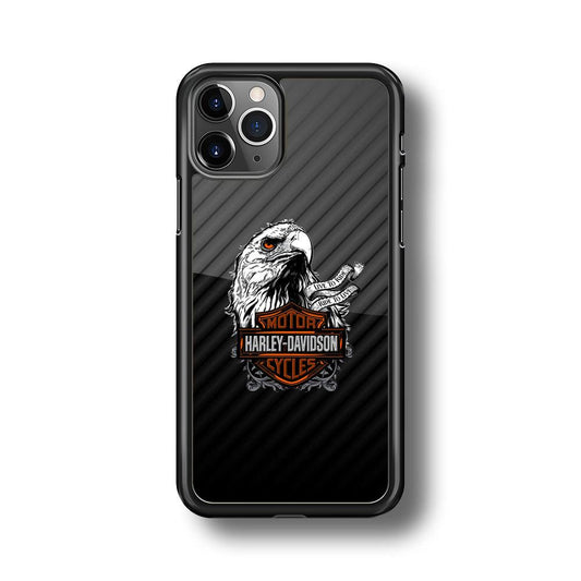 Harley Davidson Dashing Like an Eagle iPhone 11 Pro Max Case-Rubber Black (2D Case)-Oxvistore
