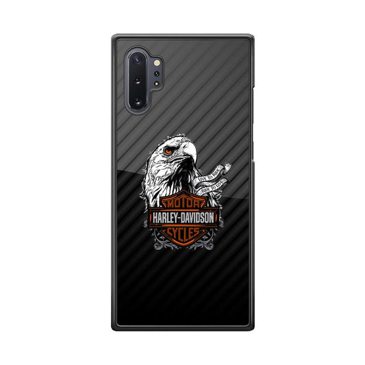 Harley Davidson Dashing Like an Eagle Samsung Galaxy Note 10 Plus Case-Rubber Black (2D Case)-Oxvistore
