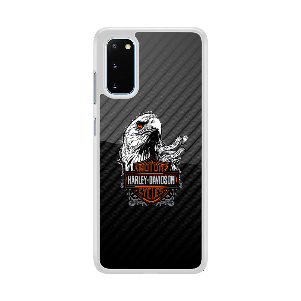 Harley Davidson Dashing Like an Eagle Samsung Galaxy S20 Case-Oxvistore