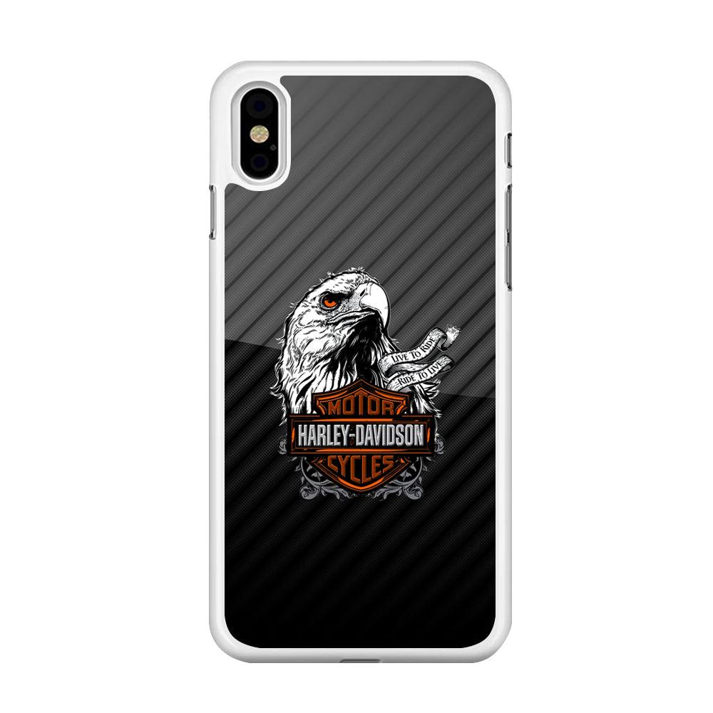 Harley Davidson Dashing Like an Eagle iPhone X Case-Oxvistore