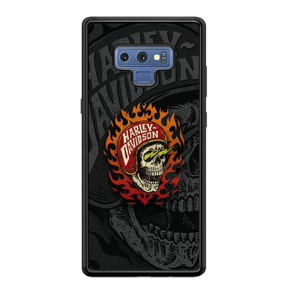 Harley Davidson Flaming Rider Samsung Galaxy Note 9 Case-Oxvistore