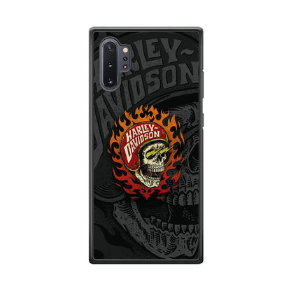 Harley Davidson Flaming Rider Samsung Galaxy Note 10 Plus Case-Oxvistore