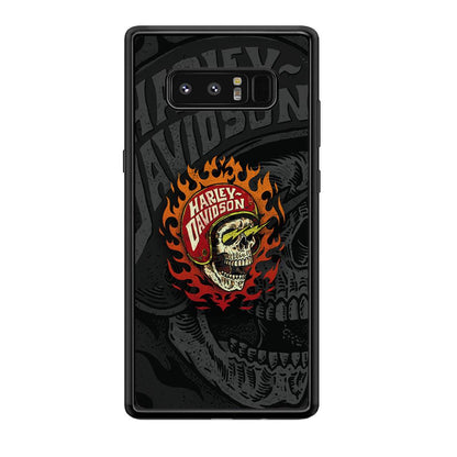 Harley Davidson Flaming Rider Samsung Galaxy Note 8 Case-Oxvistore