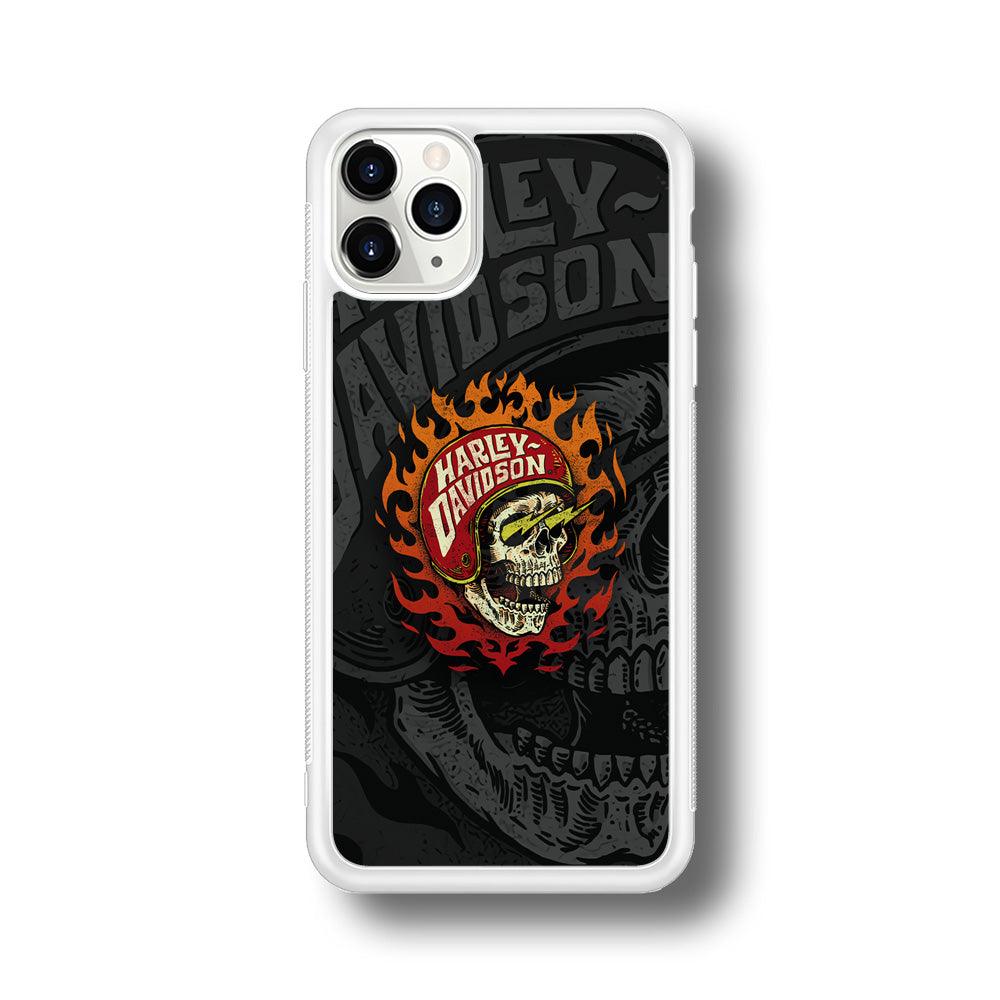 Harley Davidson Flaming Rider iPhone 11 Pro Case-Oxvistore