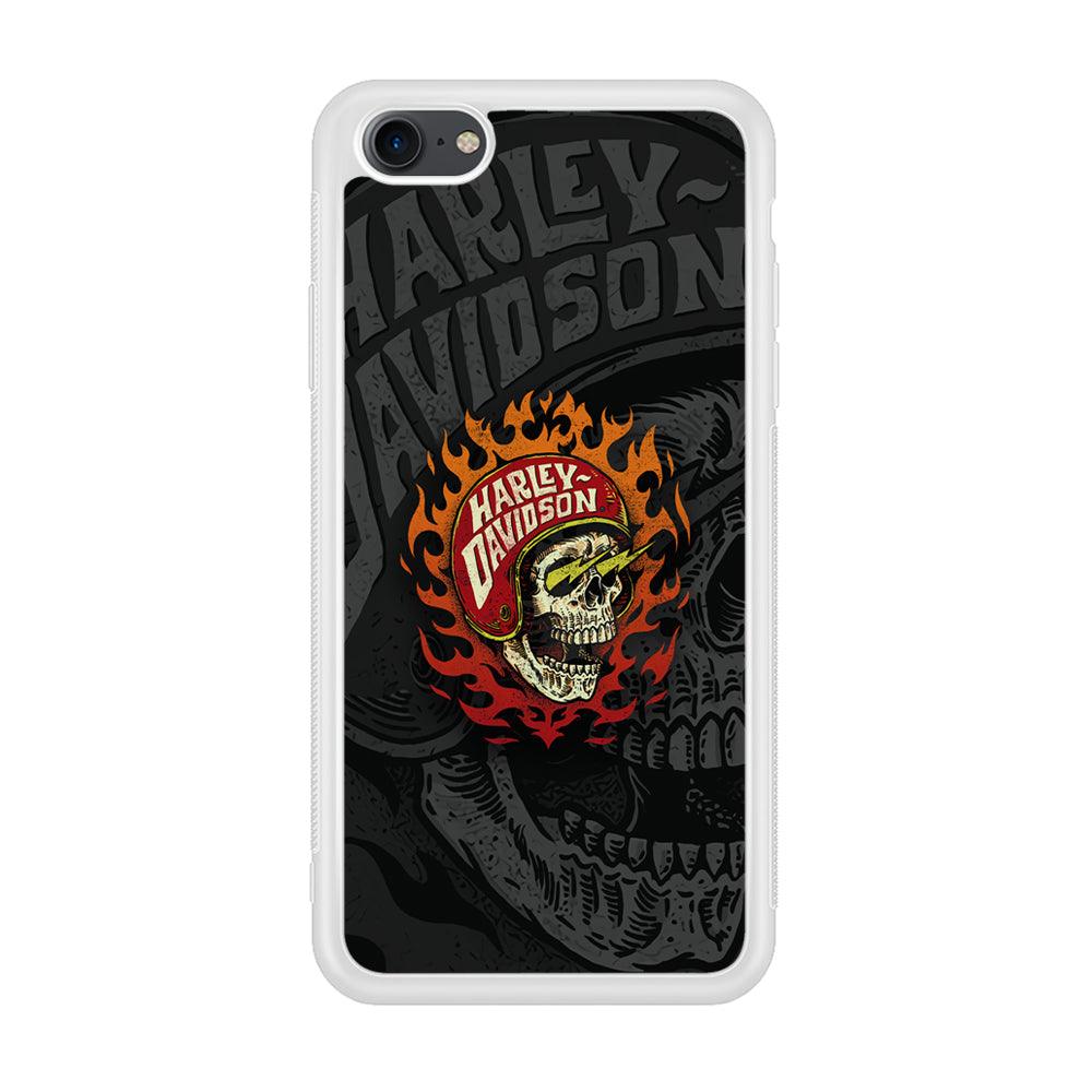 Harley Davidson Flaming Rider iPhone 8 Case-Oxvistore