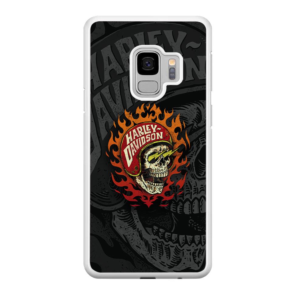 Harley Davidson Flaming Rider Samsung Galaxy S9 Case-Oxvistore