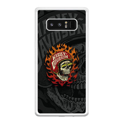 Harley Davidson Flaming Rider Samsung Galaxy Note 8 Case-Oxvistore