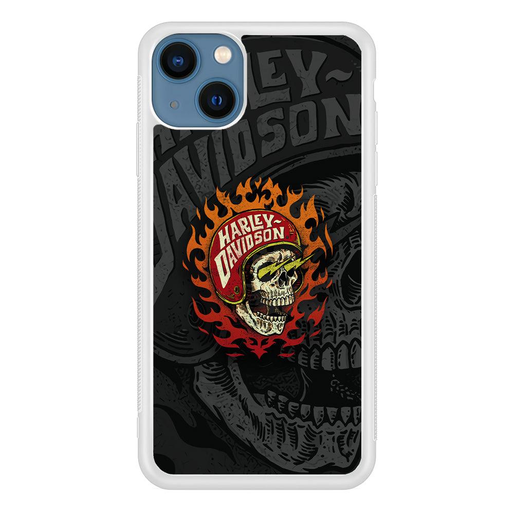 Harley Davidson Flaming Rider iPhone 13 Case-Oxvistore