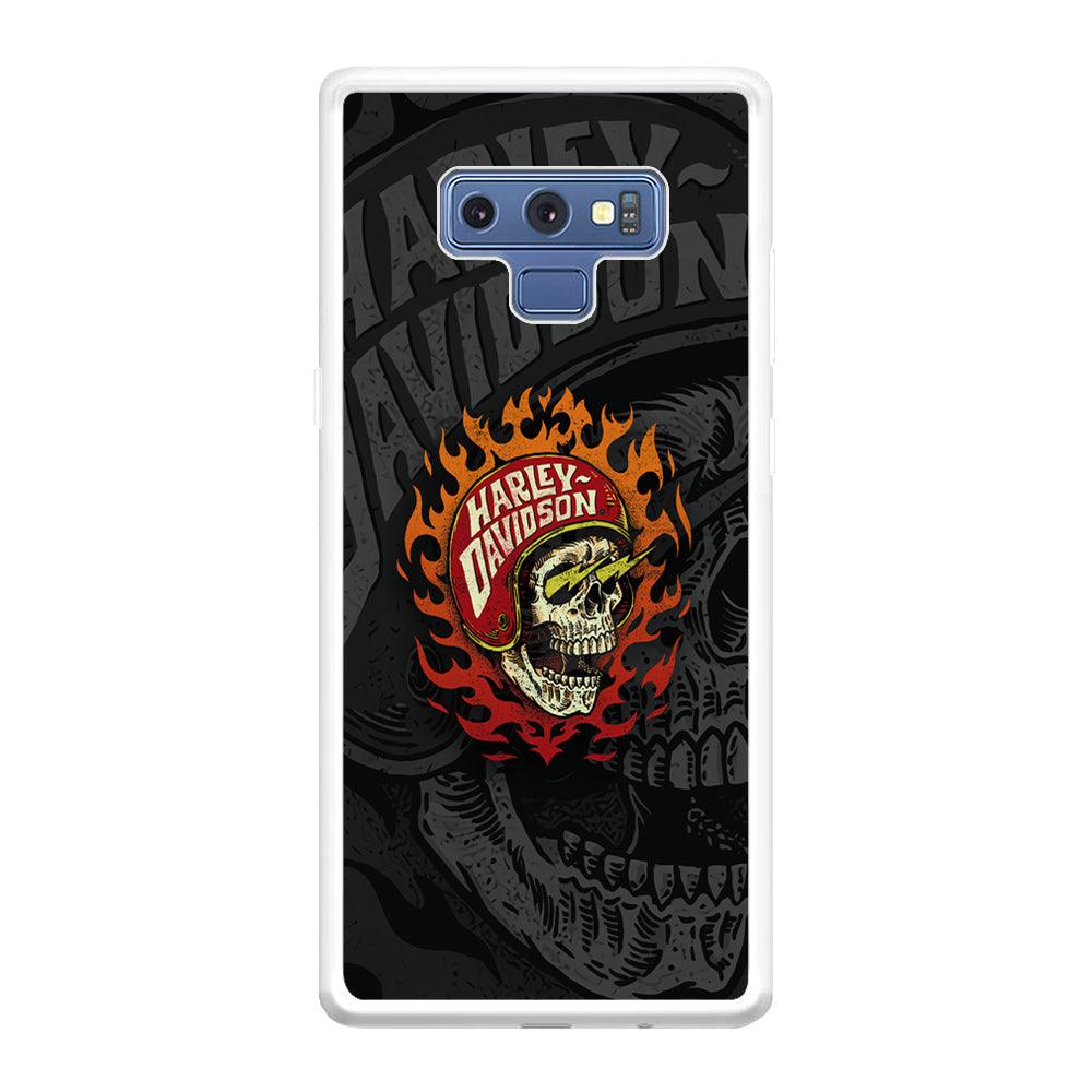 Harley Davidson Flaming Rider Samsung Galaxy Note 9 Case-Oxvistore