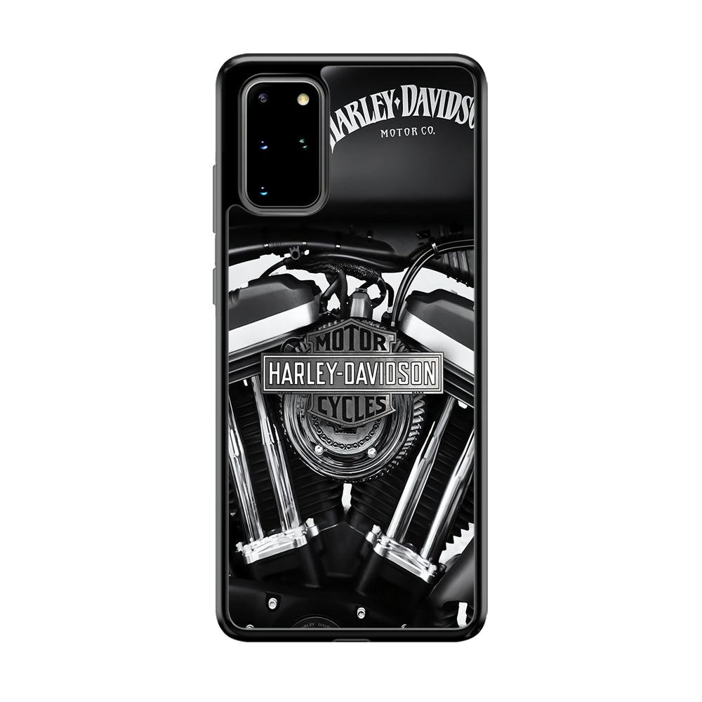 Harley Davidson Muscular Torsion Samsung Galaxy S20 Plus Case-Rubber Black (2D Case)-Oxvistore