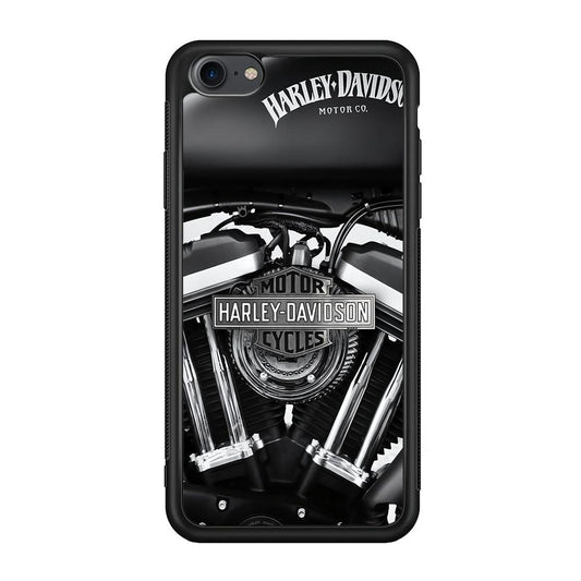 Harley Davidson Muscular Torsion iPhone 7 Case-Rubber Black (2D Case)-Oxvistore
