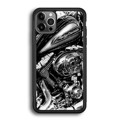 Harley Davidson Platinum Art iPhone 12 Pro Max Case-Oxvistore