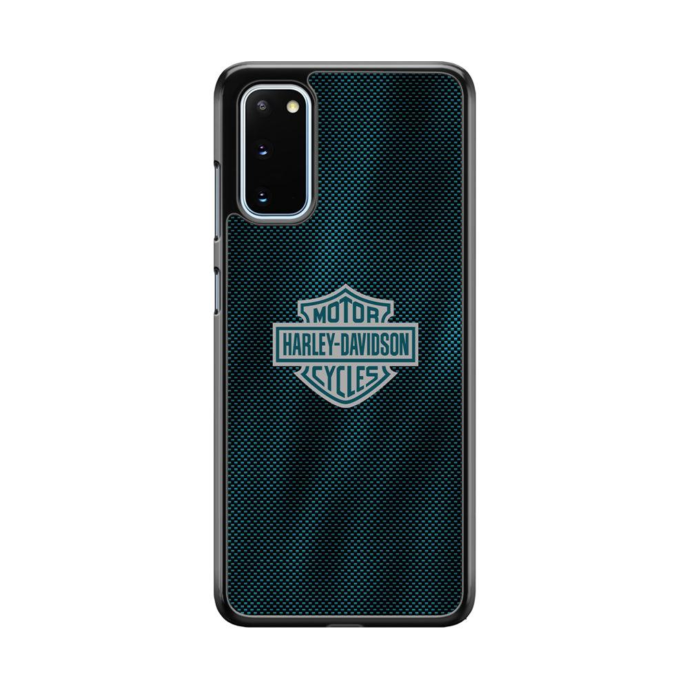 Harley Davidson Shiny Blue Steel Samsung Galaxy S20 Case-Oxvistore