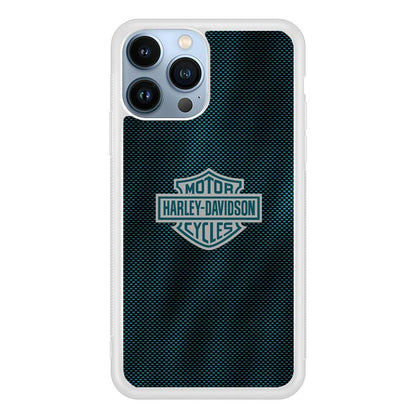 Harley Davidson Shiny Blue Steel iPhone 15 Pro Case-Oxvistore