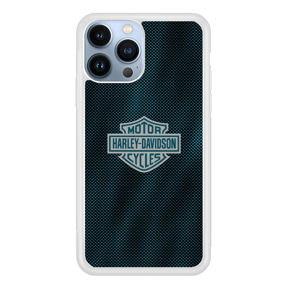 Harley Davidson Shiny Blue Steel iPhone 15 Pro Max Case-Oxvistore