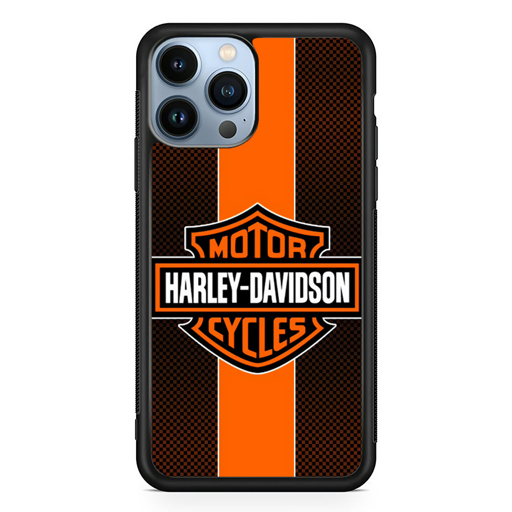 Harley Davidson Square Pattern 2D Rubber Phone Case