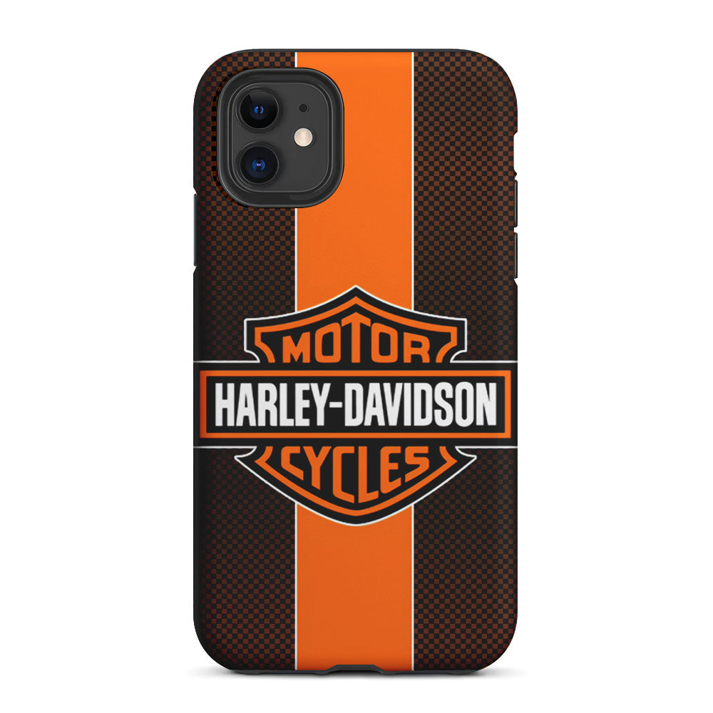 Harley Davidson Square Pattern 2 in 1 Tough Phone Case