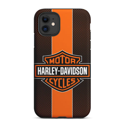 Harley Davidson Square Pattern 2 in 1 Tough Phone Case