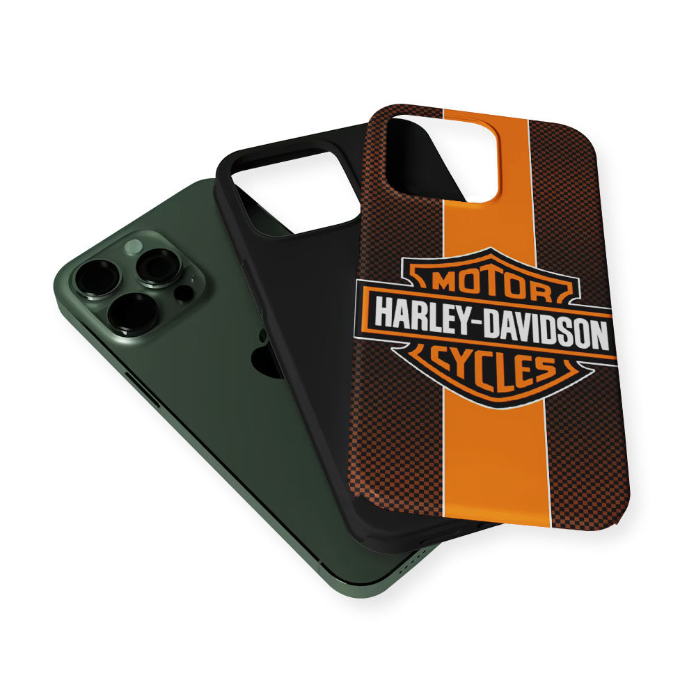 Harley Davidson Square Pattern 2 in 1 Tough Phone Case