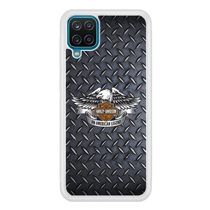 Harley Davidson Steel Texture Samsung Galaxy A12 Case-Oxvistore