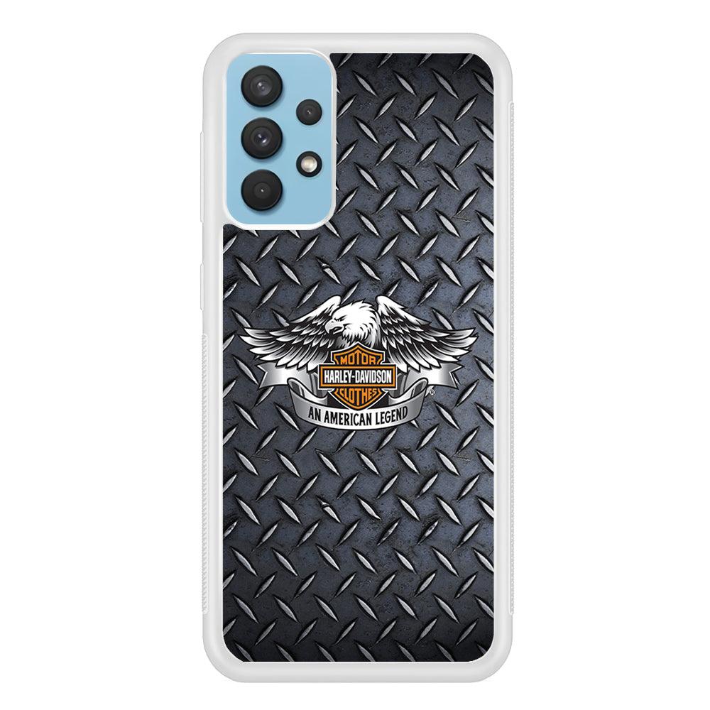 Harley Davidson Steel Texture Samsung Galaxy A32 Case-Oxvistore