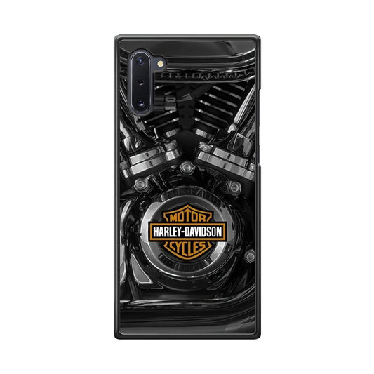Harley Davidson The Torque Samsung Galaxy Note 10 Case-Rubber Black (2D Case)-Oxvistore