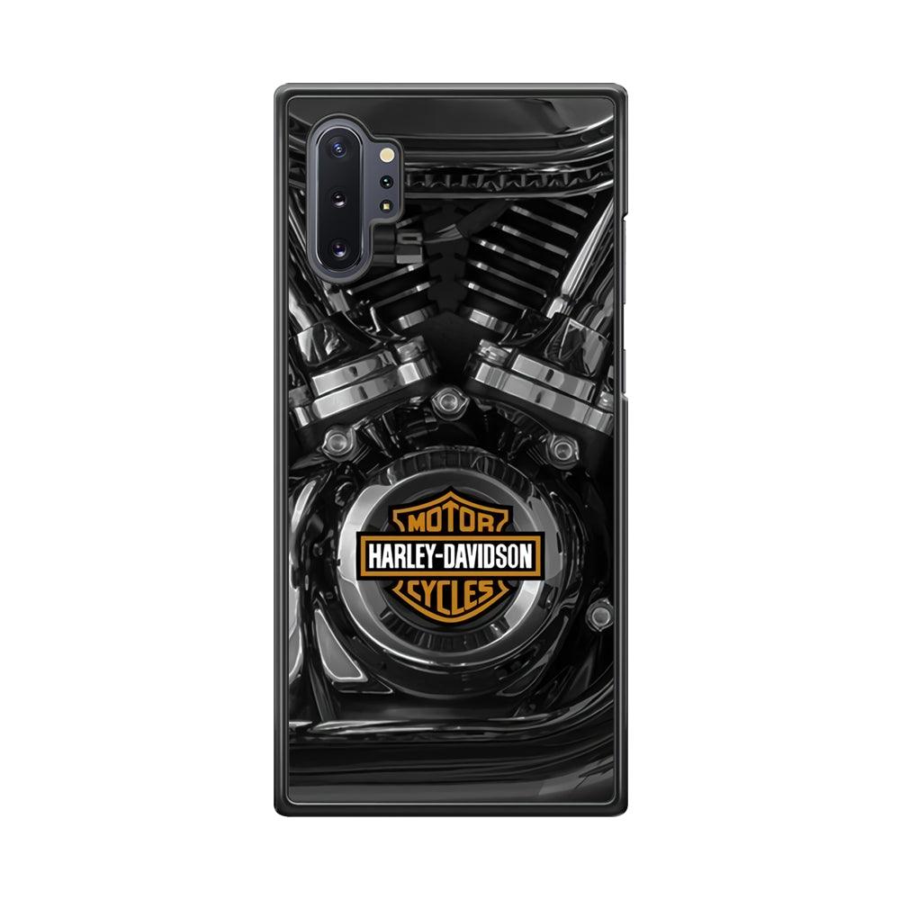 Harley Davidson The Torque Samsung Galaxy Note 10 Plus Case-Rubber Black (2D Case)-Oxvistore
