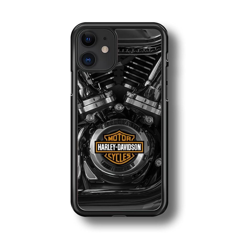 Harley Davidson The Torque iPhone 11 Case-Rubber Black (2D Case)-Oxvistore