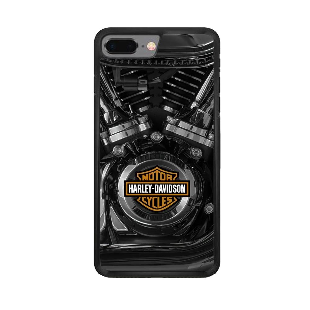 Harley Davidson The Torque iPhone 7 Plus Case-Rubber Black (2D Case)-Oxvistore
