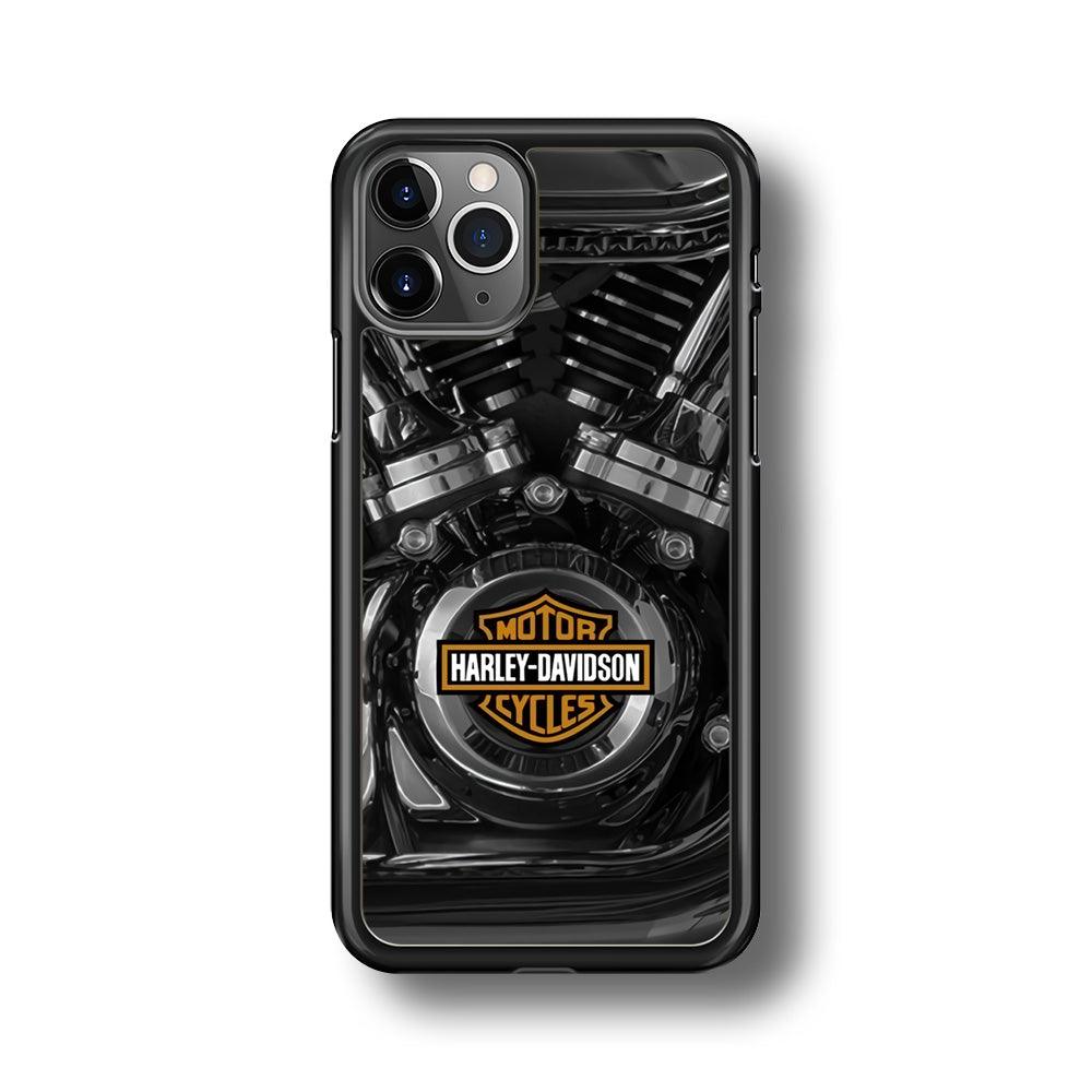 Harley Davidson The Torque iPhone 11 Pro Max Case-Rubber Black (2D Case)-Oxvistore