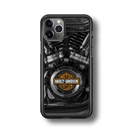 Harley Davidson The Torque iPhone 11 Pro Max Case-Rubber Black (2D Case)-Oxvistore