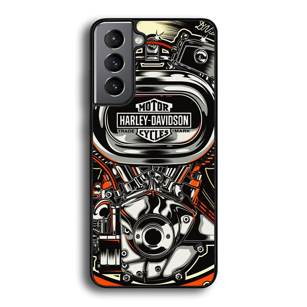 Harley Davidson Top Engine Samsung Galaxy S21 Case-Oxvistore