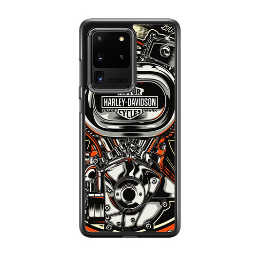 Harley Davidson Top Engine Samsung Galaxy S20 Ultra Case-Oxvistore