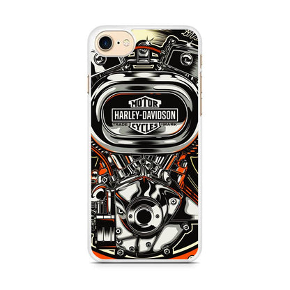 Harley Davidson Top Engine iPhone 7 Case-Oxvistore