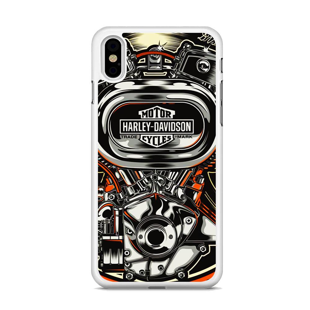 Harley Davidson Top Engine iPhone X Case-Oxvistore