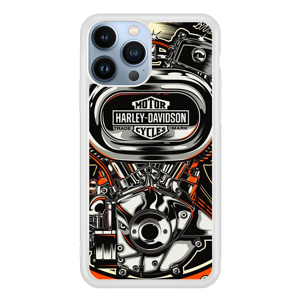 Harley Davidson Top Engine iPhone 14 Pro Max Case-Oxvistore