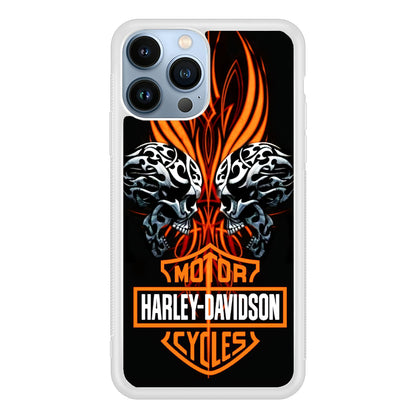 Harley Davidson Two Skull 2D Rubber Phone Case