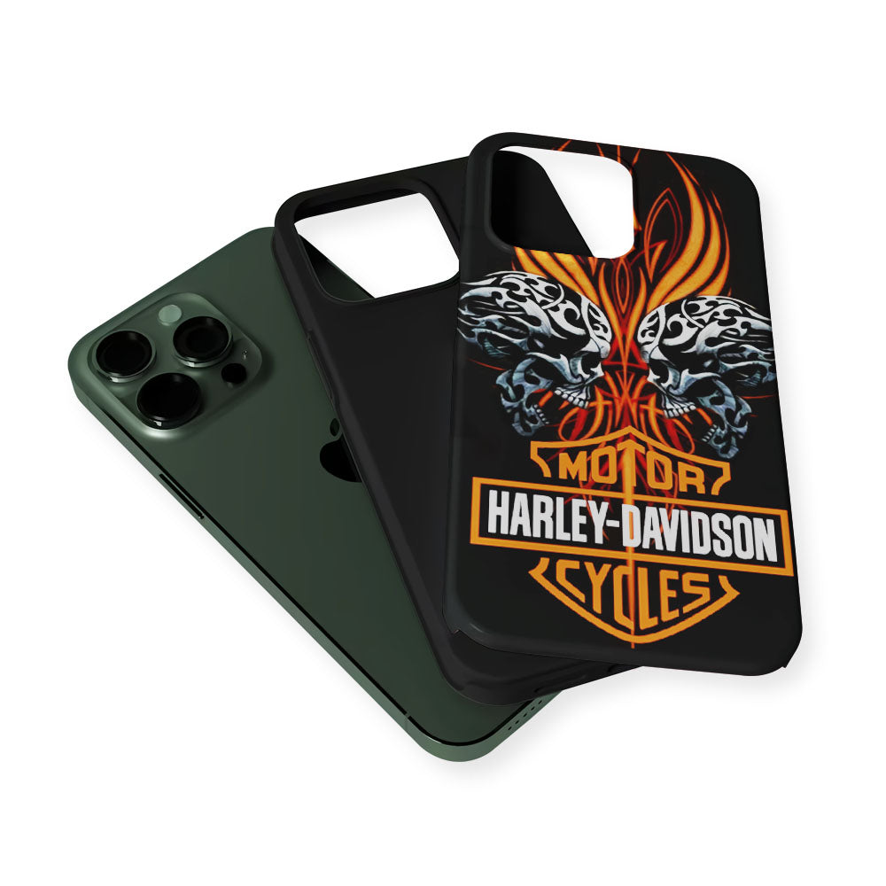 Harley Davidson Two Skull 2 in 1 Tough Phone Case