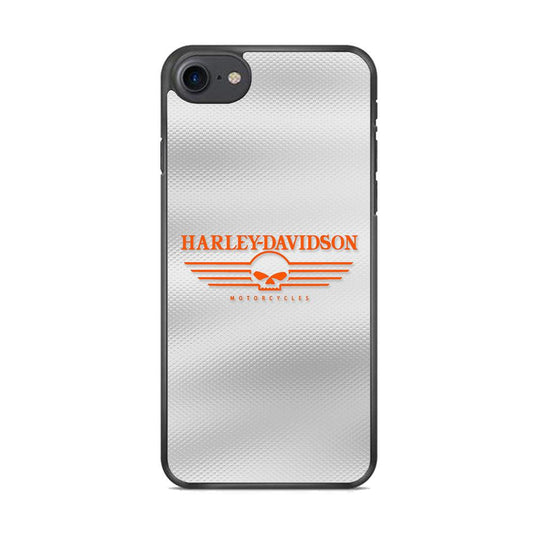 Harley Davidson White Metal iPhone 8 Case-Oxvistore