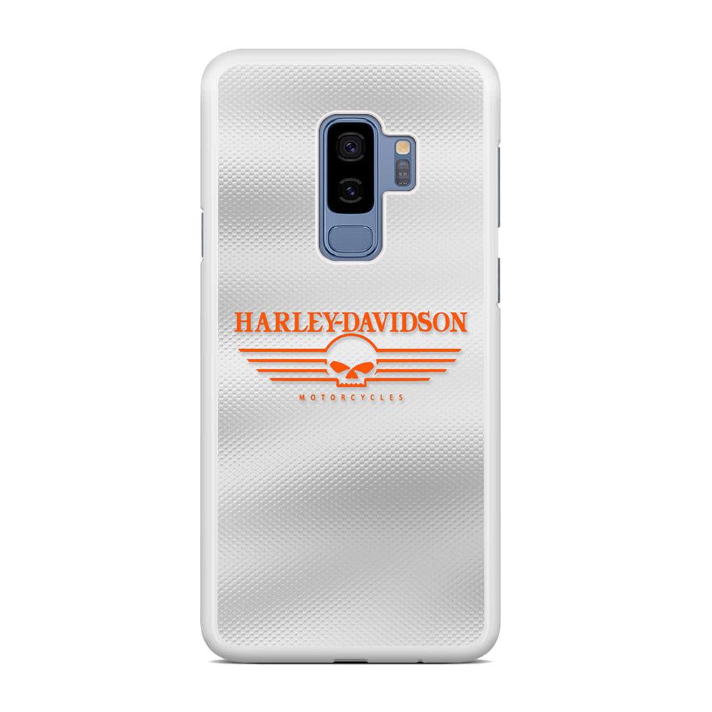 Harley Davidson White Metal Samsung Galaxy S9 Plus Case-Oxvistore