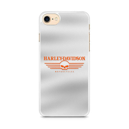 Harley Davidson White Metal iPhone 8 Case-Oxvistore