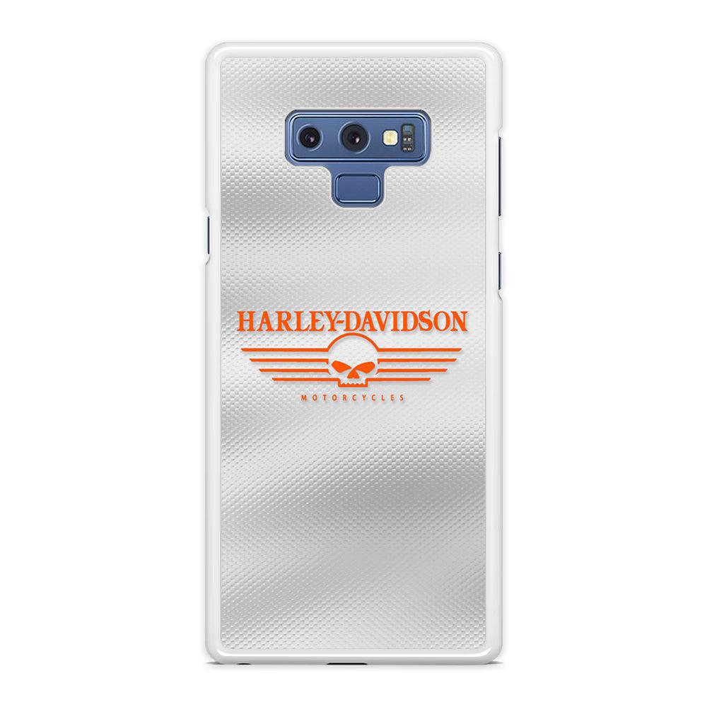 Harley Davidson White Metal Samsung Galaxy Note 9 Case-Oxvistore