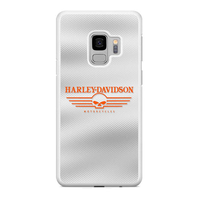 Harley Davidson White Metal Samsung Galaxy S9 Case-Oxvistore