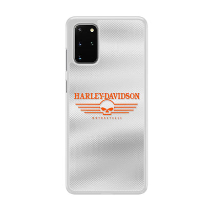 Harley Davidson White Metal Samsung Galaxy S20 Plus Case-Oxvistore