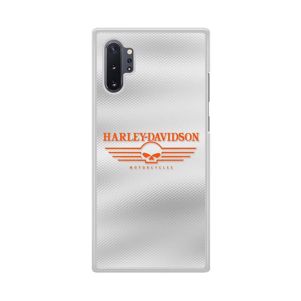 Harley Davidson White Metal Samsung Galaxy Note 10 Plus Case-Oxvistore