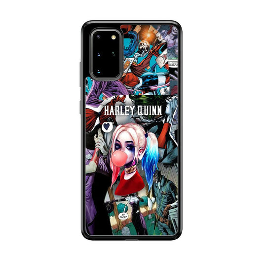 Harley Quinn Bubblegum Boom Samsung Galaxy S20 Plus Case-Rubber Black (2D Case)-Oxvistore