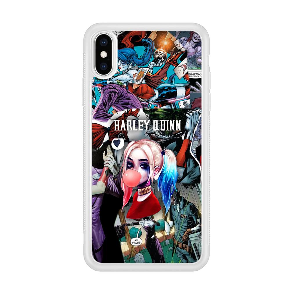 Harley Quinn Bubblegum Boom iPhone X Case-Oxvistore